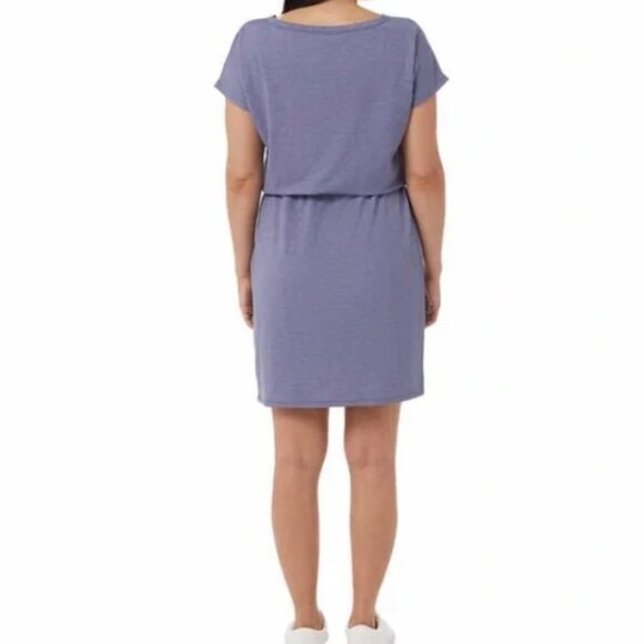 32 DEGREES SOFT LUX HEATHER ASH BLUE DRESS SIZE MEDIUM NWT - Picture 3 of 3